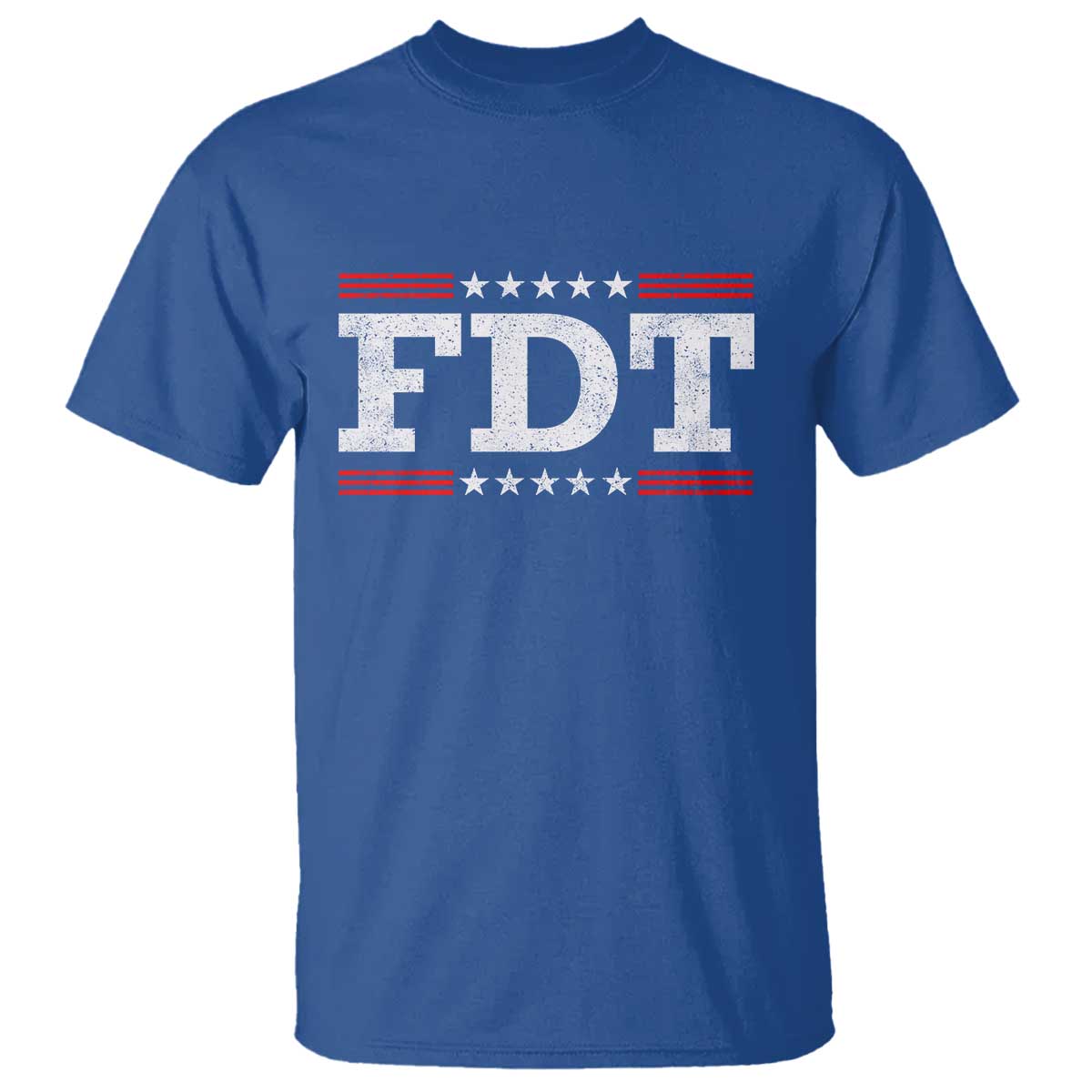 FDT T Shirt Resistance Resist Tyranny Support TS10 Royal Blue Print Your Wear