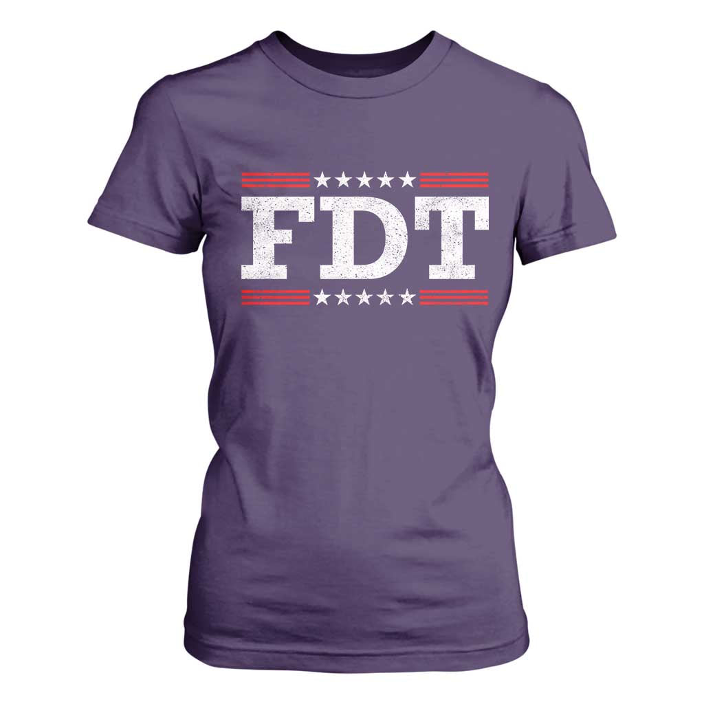 FDT T Shirt For Women Resistance Resist Tyranny Support TS10 Purple Print Your Wear
