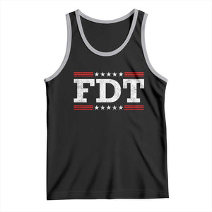 FDT Tank Top Resistance Resist Tyranny Support TS10 Black Athletic Heather Print Your Wear