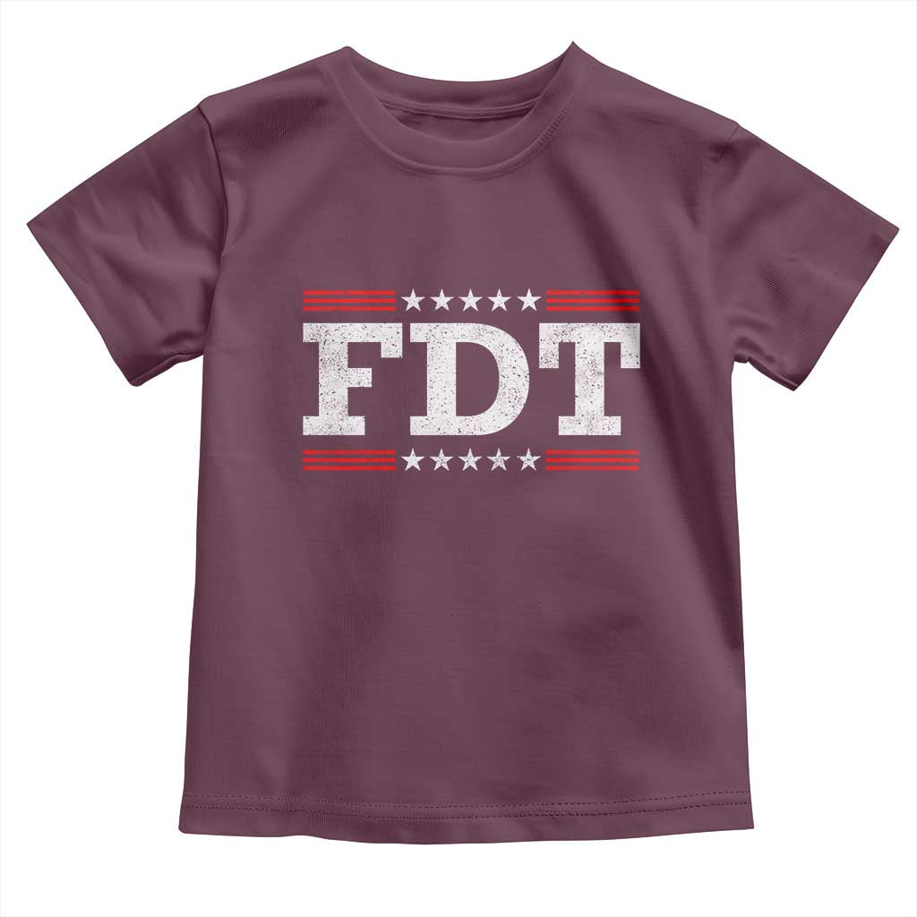 FDT Toddler T Shirt Resistance Resist Tyranny Support TS10 Maroon Print Your Wear