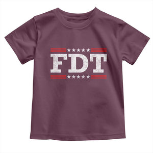 FDT Toddler T Shirt Resistance Resist Tyranny Support TS10 Maroon Print Your Wear