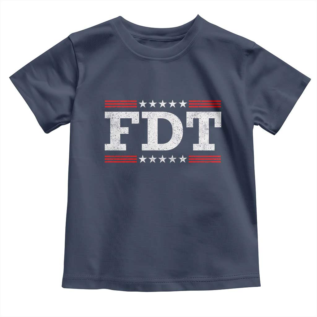 FDT Toddler T Shirt Resistance Resist Tyranny Support TS10 Navy Print Your Wear