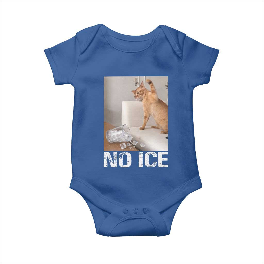 Funny Cat Meme No Ice Baby Onesie Subtle FDT Political Satire Satirical Humor TS10 Royal Blue Print Your Wear
