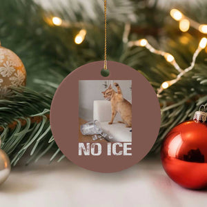 Funny Cat Meme No Ice Ceramic Ornament Subtle FDT Political Satire Satirical Humor TS10 1pc Mocha Print Your Wear