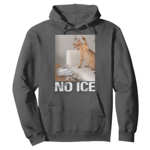 Funny Cat Meme No Ice Hoodie Subtle FDT Political Satire Satirical Humor TS10 Dark Heather Print Your Wear