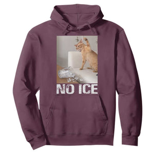 Funny Cat Meme No Ice Hoodie Subtle FDT Political Satire Satirical Humor TS10 Maroon Print Your Wear