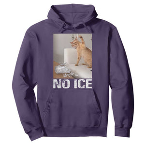 Funny Cat Meme No Ice Hoodie Subtle FDT Political Satire Satirical Humor TS10 Purple Print Your Wear