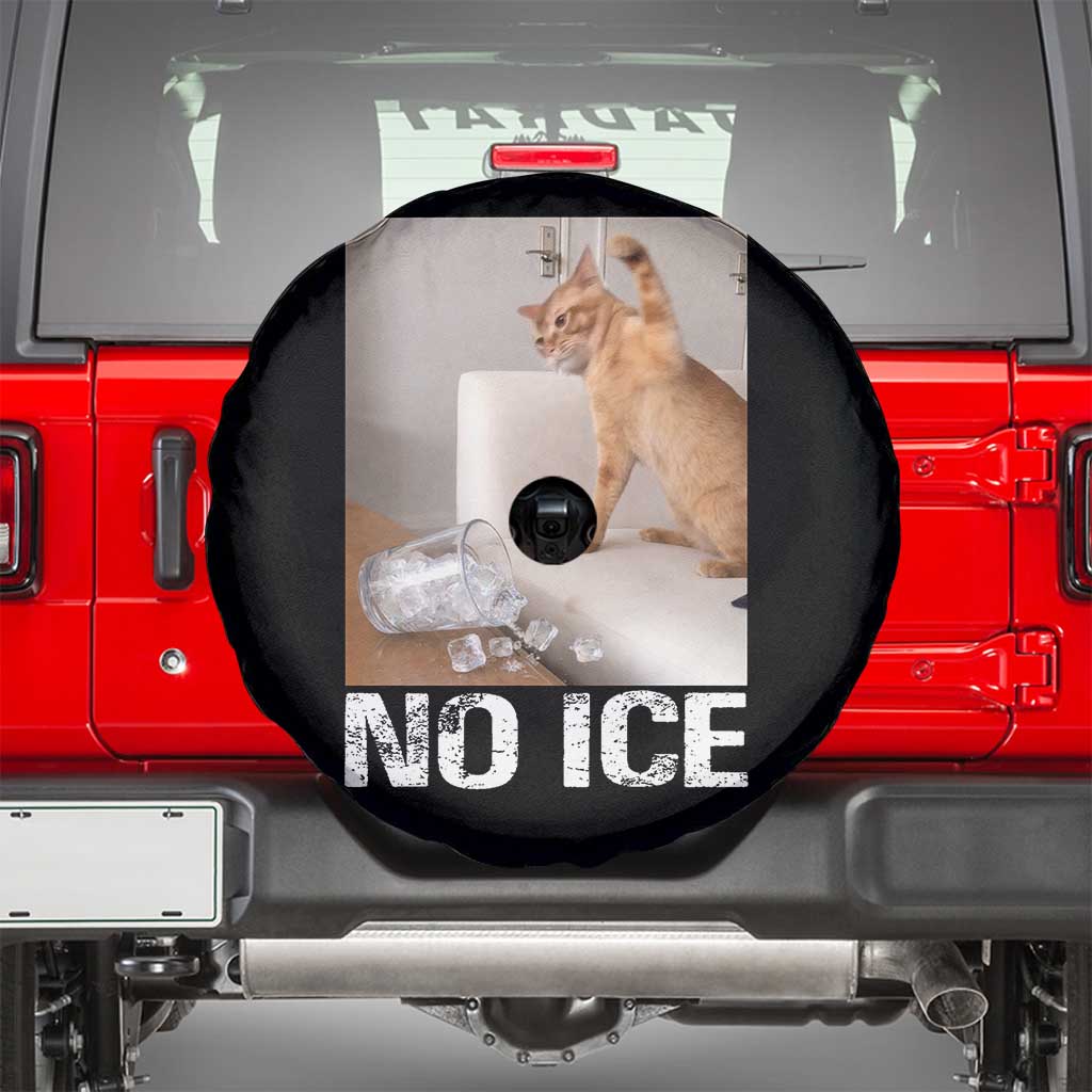 Funny Cat Meme No Ice Spare Tire Cover Subtle FDT Political Satire Satirical Humor TS10 Black Print Your Wear