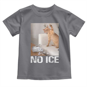 Funny Cat Meme No Ice Toddler T Shirt Subtle FDT Political Satire Satirical Humor TS10 Charcoal Print Your Wear