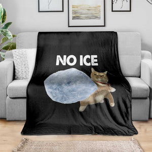 No Ice Throw Blanket Funny Cat Meme Subtle FDT Political Satire TS10 Print Your Wear