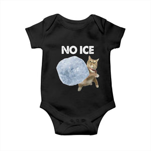 No Ice Baby Onesie Funny Cat Meme Subtle FDT Political Satire TS10 Black Print Your Wear