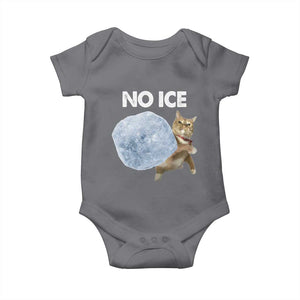 No Ice Baby Onesie Funny Cat Meme Subtle FDT Political Satire TS10 Charcoal Print Your Wear