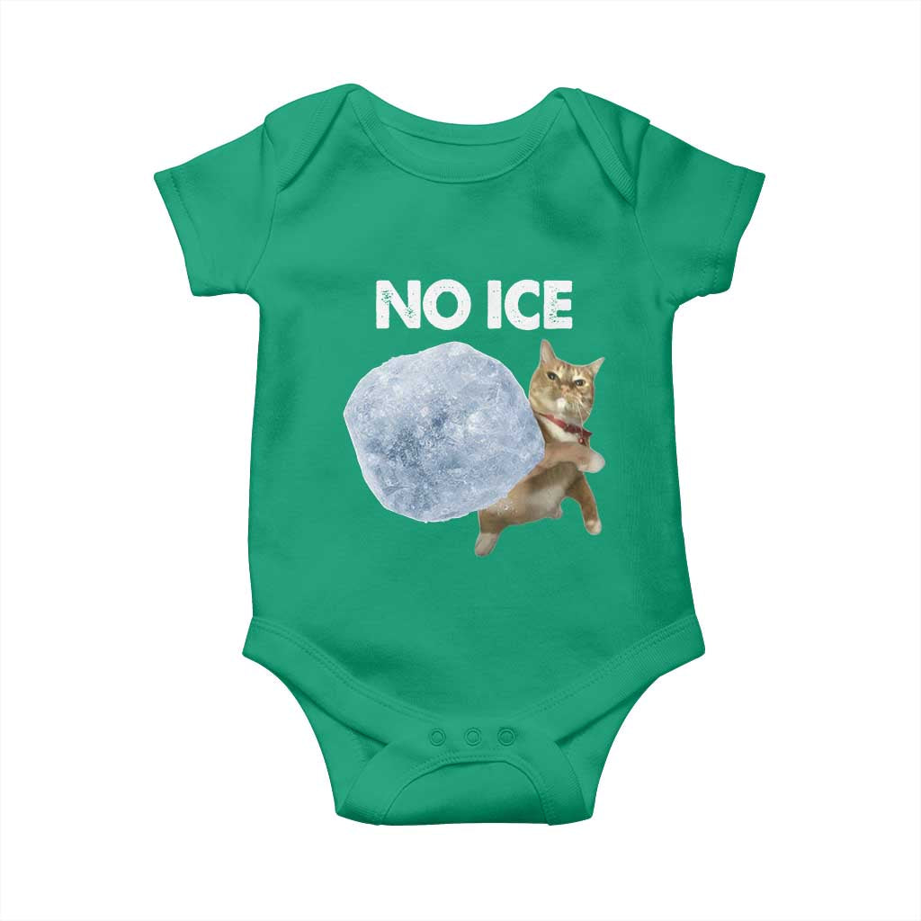 No Ice Baby Onesie Funny Cat Meme Subtle FDT Political Satire TS10 Irish Green Print Your Wear