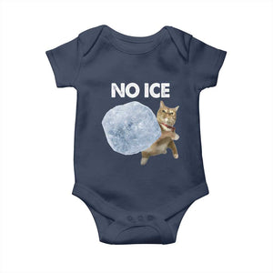 No Ice Baby Onesie Funny Cat Meme Subtle FDT Political Satire TS10 Navy Print Your Wear