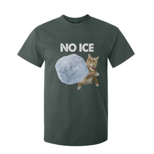 No Ice T Shirt For Kid Funny Cat Meme Subtle FDT Political Satire TS10 Dark Forest Green Print Your Wear