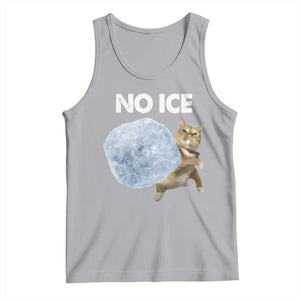 No Ice Tank Top Funny Cat Meme Subtle FDT Political Satire TS10 Athletic Heather Print Your Wear