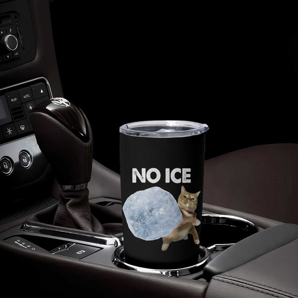 No Ice Tumbler Cup Funny Cat Meme Subtle FDT Political Satire TS10 Print Your Wear