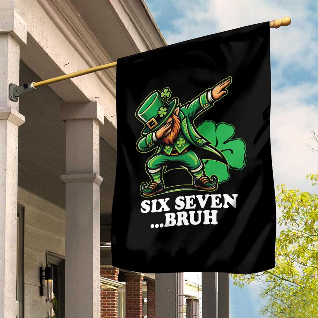 St Patricks Day Six Seven Bruh Garden Flag Leprechaun 67 Meme Irish Ireland Lucky Shamrocks TS10 Print Your Wear
