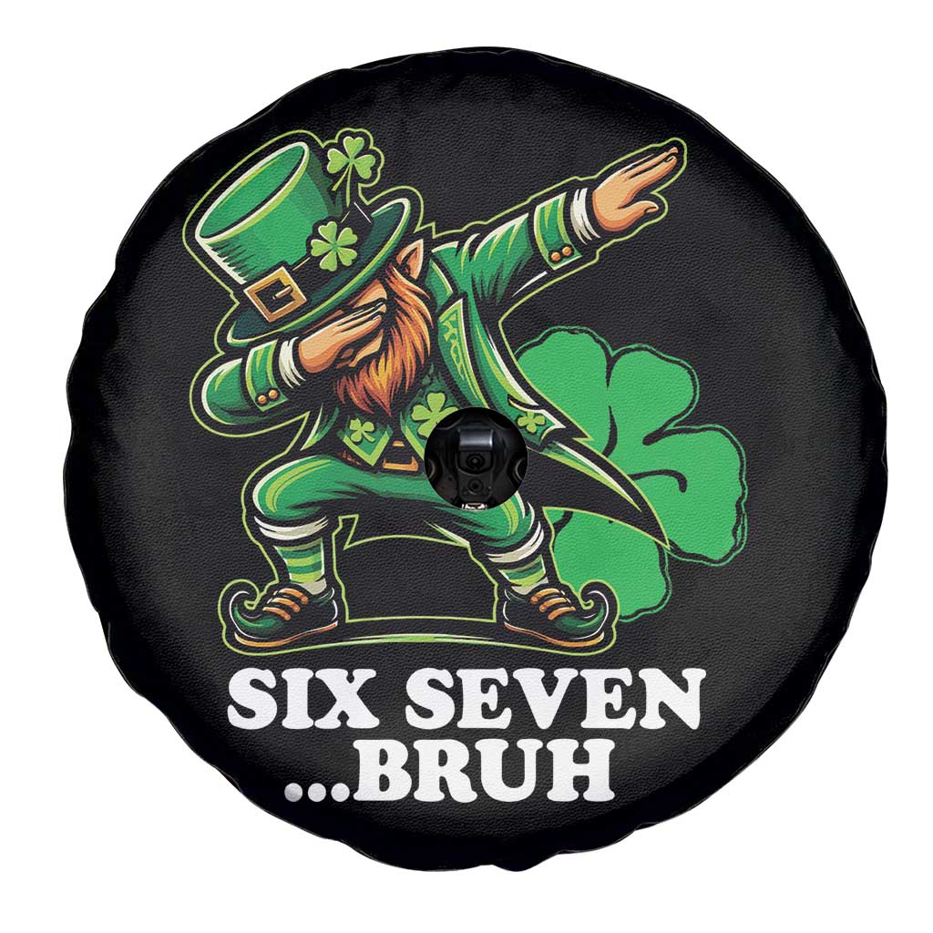 St Patricks Day Six Seven Bruh Spare Tire Cover Leprechaun 67 Meme Irish Ireland Lucky Shamrocks TS10 Print Your Wear