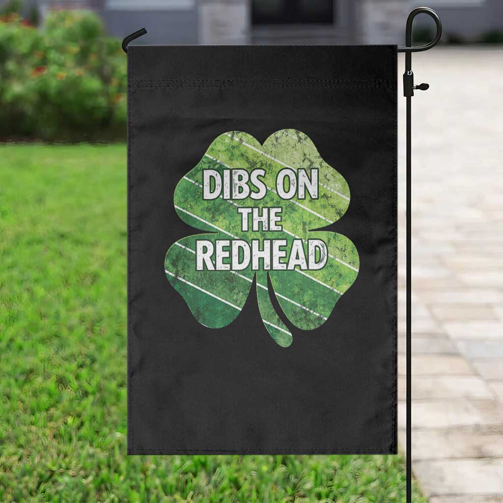 Funny Irish St Patricks Day Dibs On The Redhead Garden Flag Retro Vintage Lucky Shamrock TS10 Print Your Wear