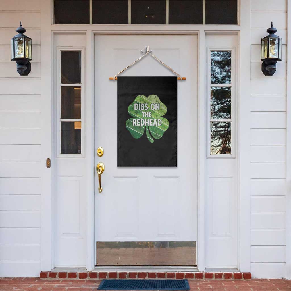 Funny Irish St Patricks Day Dibs On The Redhead Garden Flag Retro Vintage Lucky Shamrock TS10 Print Your Wear