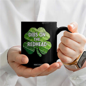 Funny Irish St Patricks Day Dibs On The Redhead Coffee Mug Retro Vintage Lucky Shamrock TS10 Print Your Wear