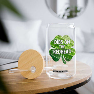 Funny Irish St Patricks Day Dibs On The Redhead Glass Can Retro Vintage Lucky Shamrock TS10 Print Your Wear