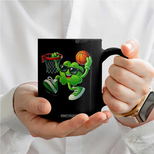 Basketball St Patricks Day Coffee Mug Cute Irish Shamrock Playing Basketball Player Team Boys TS10 Print Your Wear