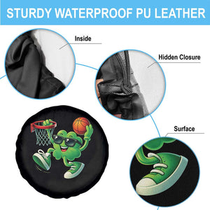 Basketball St Patricks Day Spare Tire Cover Cute Irish Shamrock Playing Basketball Player Team Boys TS10 Print Your Wear