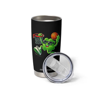 Basketball St Patricks Day Tumbler Cup Cute Irish Shamrock Playing Basketball Player Team Boys TS10 Print Your Wear
