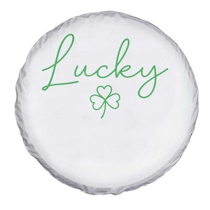 Lucky Irish Shamrock Spare Tire Cover St Patricks Day Letter Print Lightweight TS10 Print Your Wear