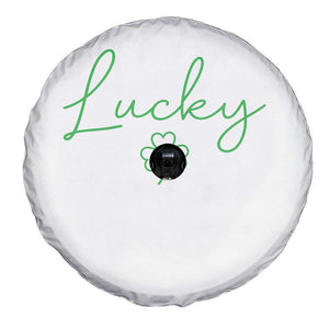 Lucky Irish Shamrock Spare Tire Cover St Patricks Day Letter Print Lightweight TS10 Print Your Wear