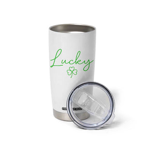 Lucky Irish Shamrock Tumbler Cup St Patricks Day Letter Print Lightweight TS10 Print Your Wear