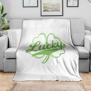 Vintage Lucky Shamrock Throw Blanket Irish St Patricks Day TS10 Print Your Wear