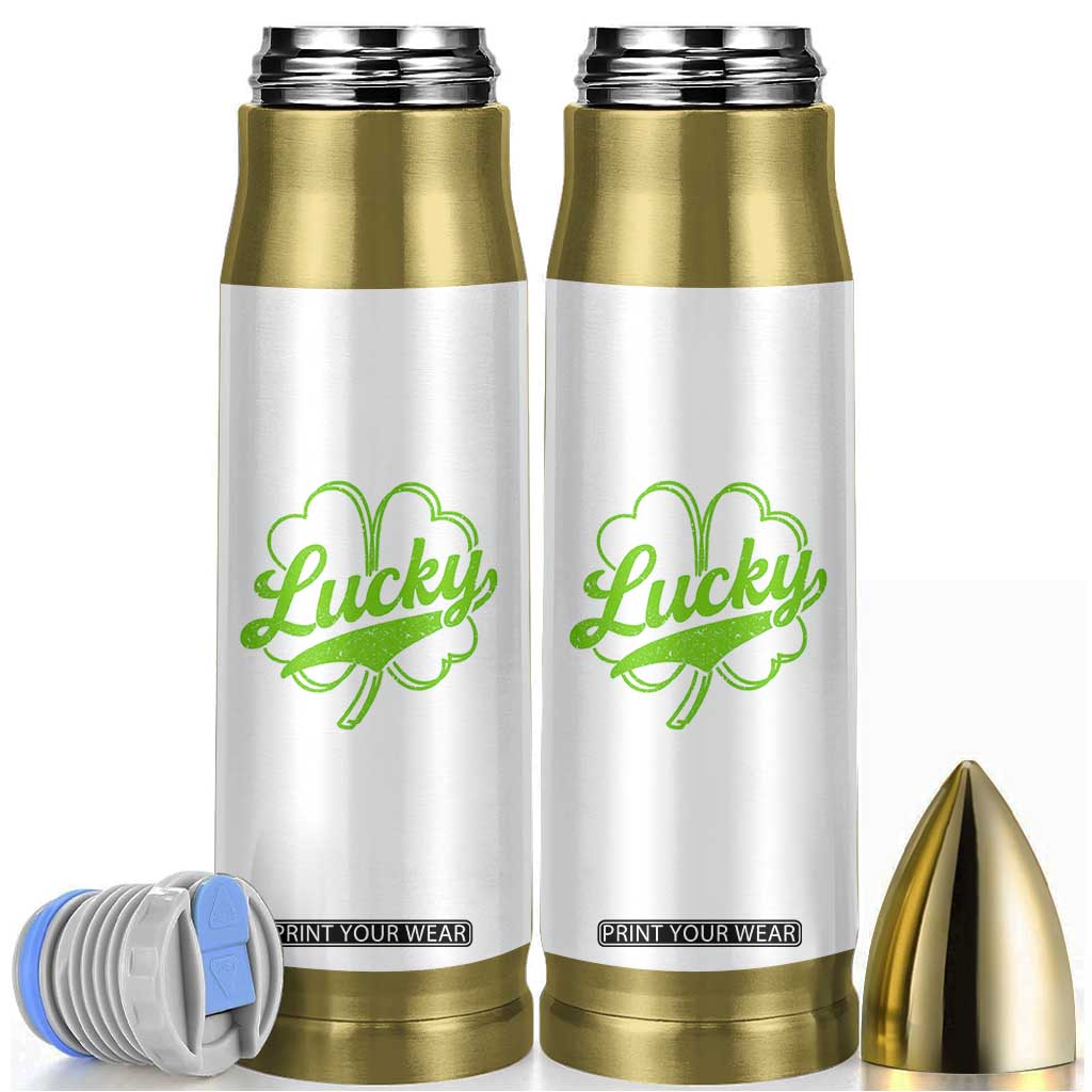 Vintage Lucky Shamrock Bullet Tumbler Irish St Patricks Day TS10 White Print Your Wear
