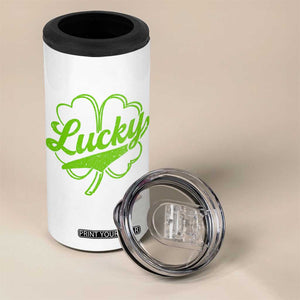 Vintage Lucky Shamrock 4 in 1 Can Cooler Tumbler Irish St Patricks Day TS10 Print Your Wear
