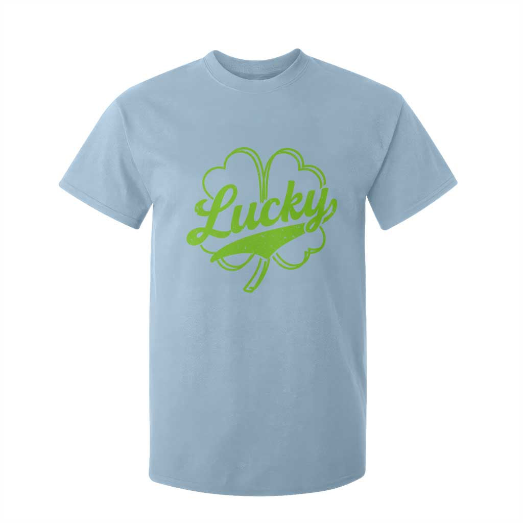 Vintage Lucky Shamrock T Shirt For Kid Irish St Patricks Day TS10 Light Blue Print Your Wear