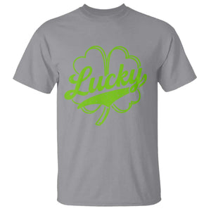 Vintage Lucky Shamrock T Shirt Irish St Patricks Day TS10 Sport Gray Print Your Wear