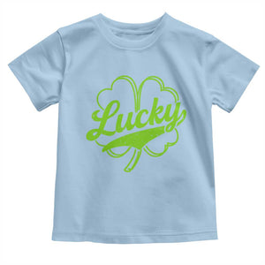 Vintage Lucky Shamrock Toddler T Shirt Irish St Patricks Day TS10 Light Blue Print Your Wear