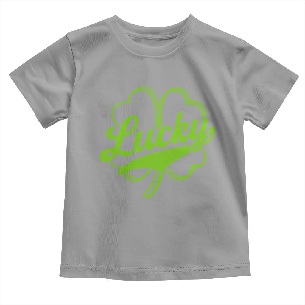 Vintage Lucky Shamrock Toddler T Shirt Irish St Patricks Day TS10 Sport Gray Print Your Wear
