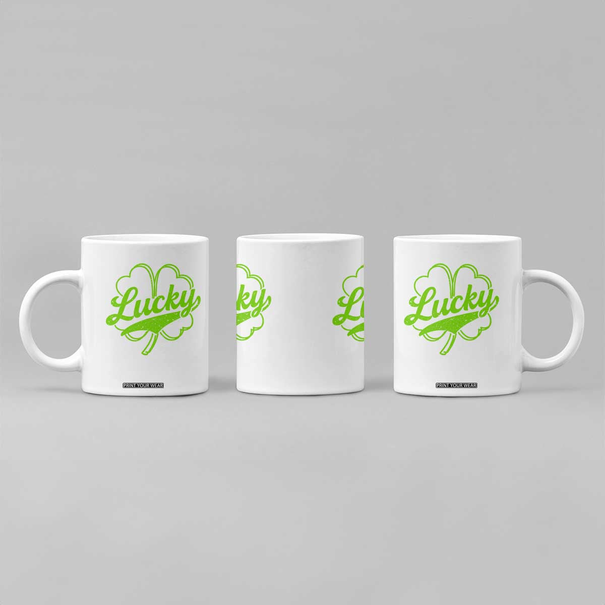 Vintage Lucky Shamrock Coffee Mug Irish St Patricks Day TS10 Print Your Wear