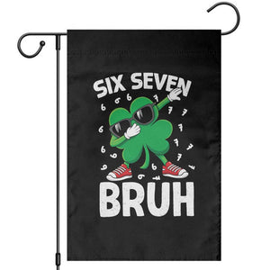 Funny Irish St Patricks Day Shamrock 67 Meme Garden Flag Six Seven Bruh Gen Alpha Slang TS10 Black Print Your Wear
