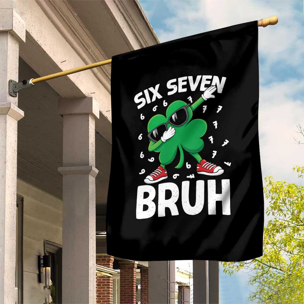 Funny Irish St Patricks Day Shamrock 67 Meme Garden Flag Six Seven Bruh Gen Alpha Slang TS10 Print Your Wear