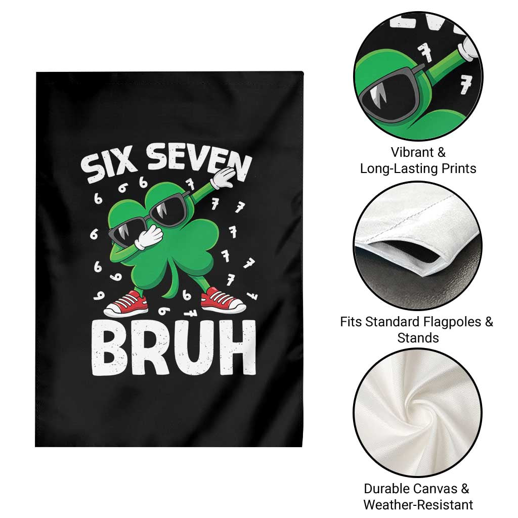 Funny Irish St Patricks Day Shamrock 67 Meme Garden Flag Six Seven Bruh Gen Alpha Slang TS10 Print Your Wear