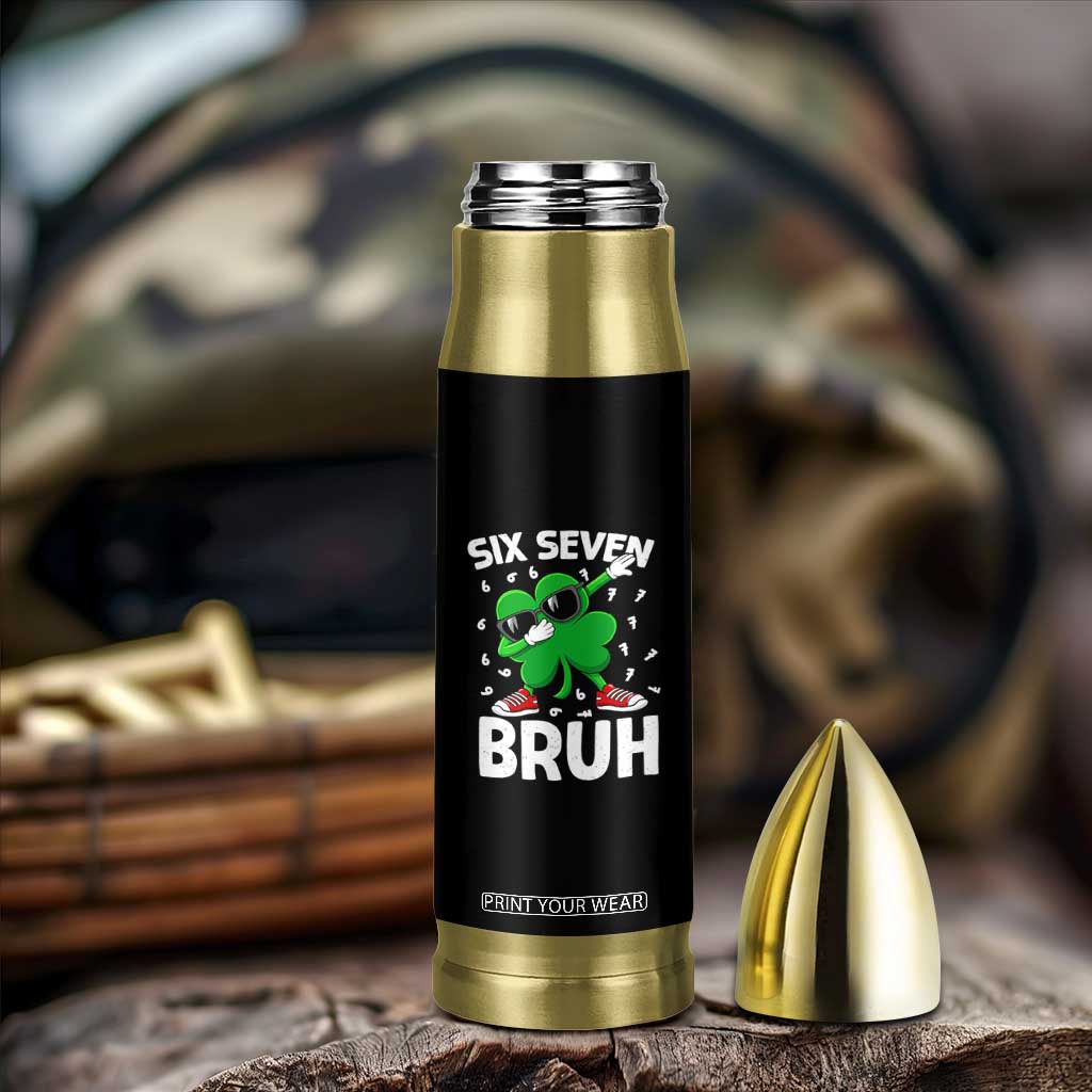 Funny Irish St Patricks Day Shamrock 67 Meme Bullet Tumbler Six Seven Bruh Gen Alpha Slang TS10 Print Your Wear
