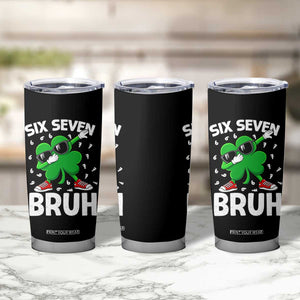 Funny Irish St Patricks Day Shamrock 67 Meme Tumbler Cup Six Seven Bruh Gen Alpha Slang TS10 Print Your Wear