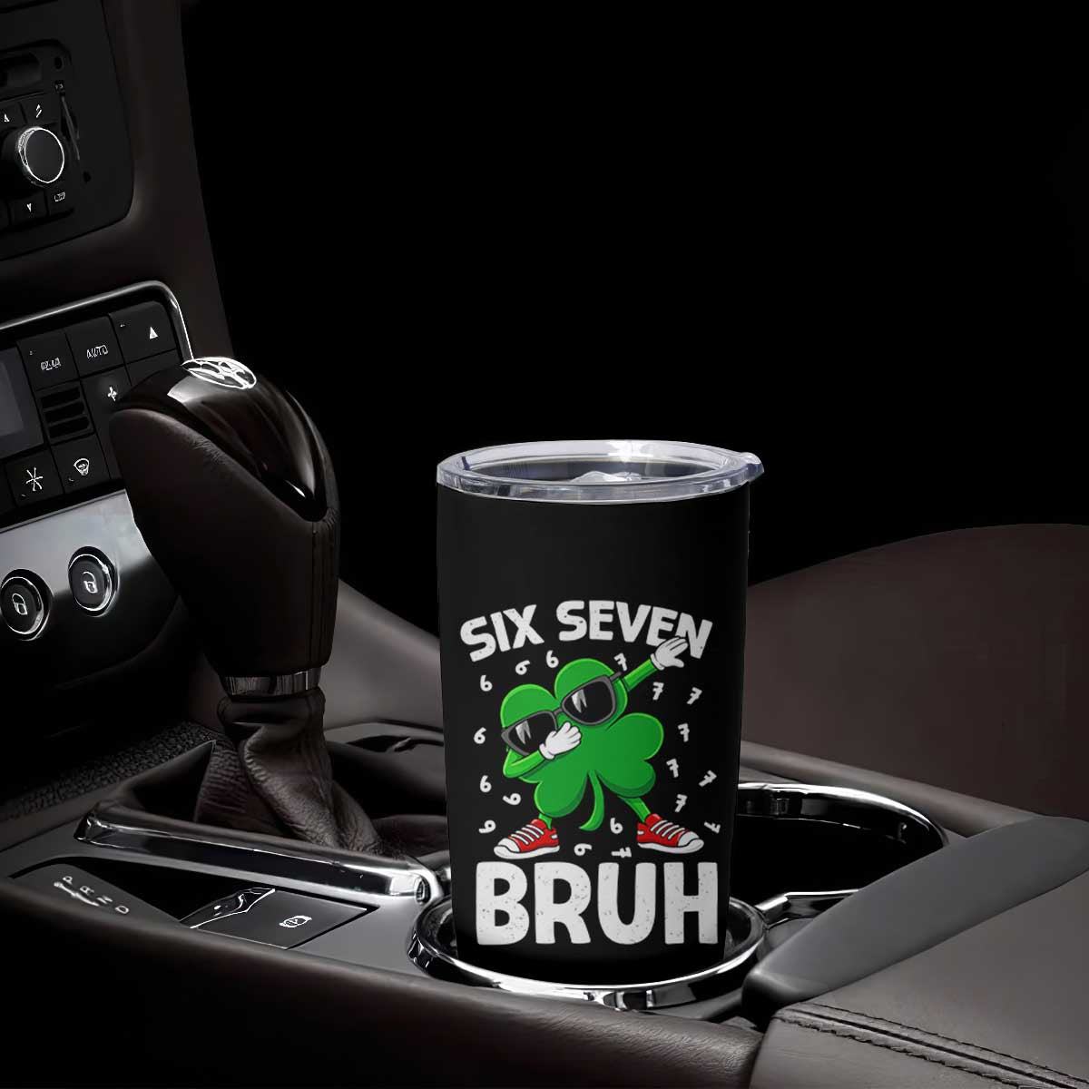Funny Irish St Patricks Day Shamrock 67 Meme Tumbler Cup Six Seven Bruh Gen Alpha Slang TS10 Print Your Wear