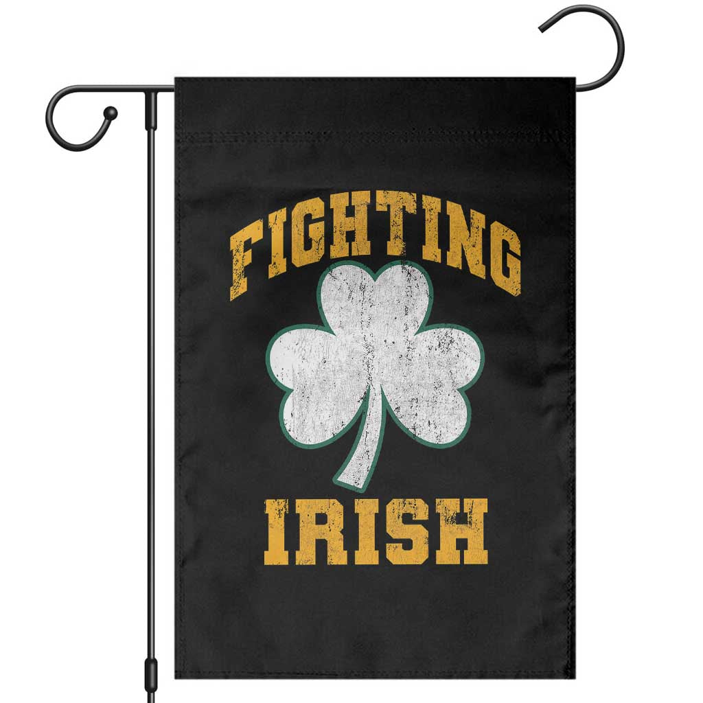 Vintage Fighting Irish Garden Flag Retro History Gold Shamrock TS10 Black Print Your Wear
