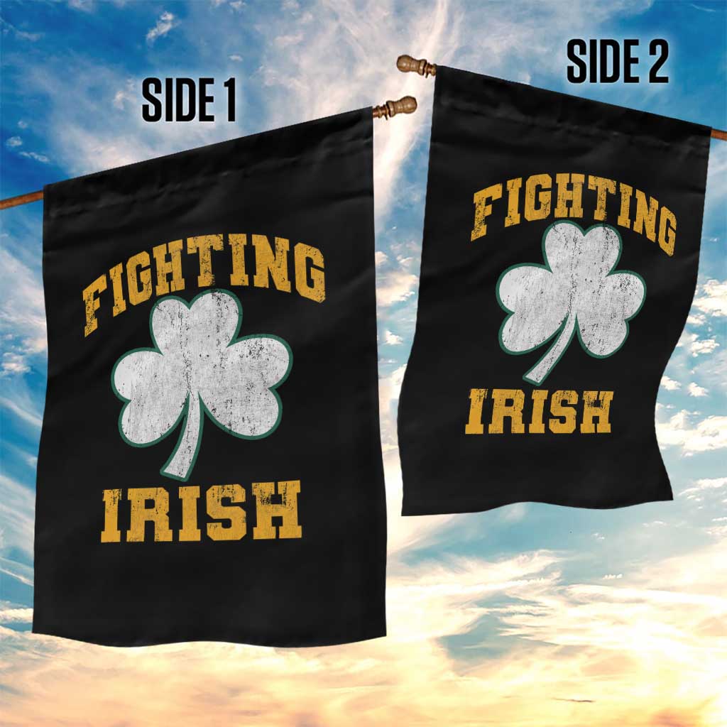 Vintage Fighting Irish Garden Flag Retro History Gold Shamrock TS10 Print Your Wear