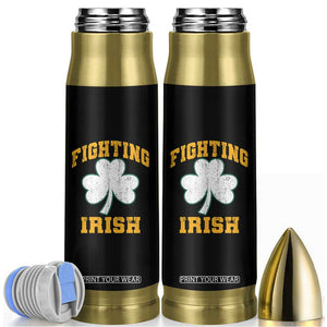 Vintage Fighting Irish Bullet Tumbler Retro History Gold Shamrock TS10 Black Print Your Wear